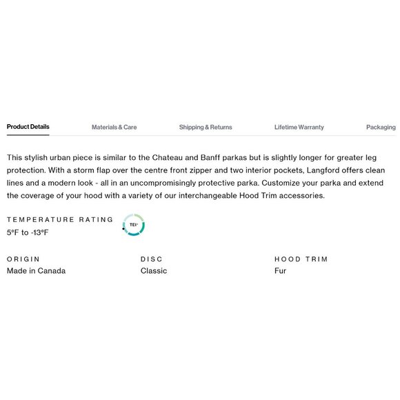 Canada Goose Langford Parka Heritage 2062M Navy Jacket Coat Men's Large New - Picture 11 of 16